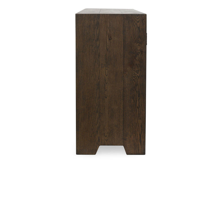 Troy - Reclaimed Oak 4 Door Buffet - Suede Brown