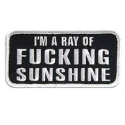 I'm A Ray Of F@cking Sunshine Embroidered Patch – 4" x 2"