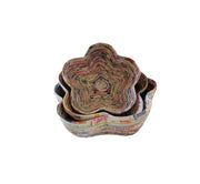 Flower Dish - Set Of 3 - Recycled Paper: Single