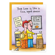 Aged Cheese Anniversary Card - 9133