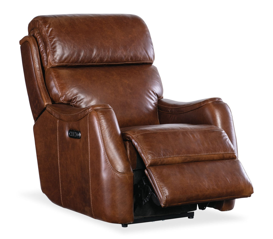 Harlan - Zero Gravity Power Recliner With Power Headrest - Dark Brown