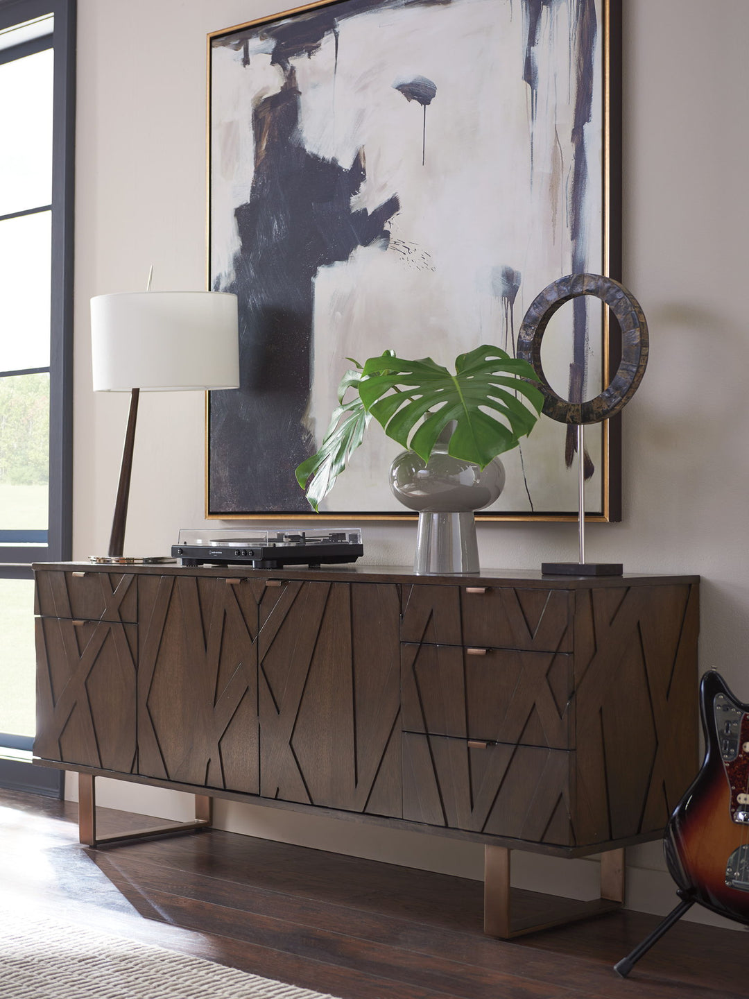Cross Effect - Ellison Media Center - Dark Brown