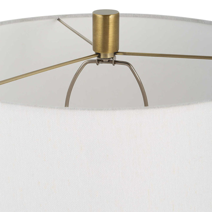 Adelia - Ivory & Brass Table Lamp