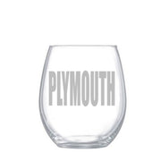GLASSWARE - Custom Town Bold & Tall: Stemless Wine Glass