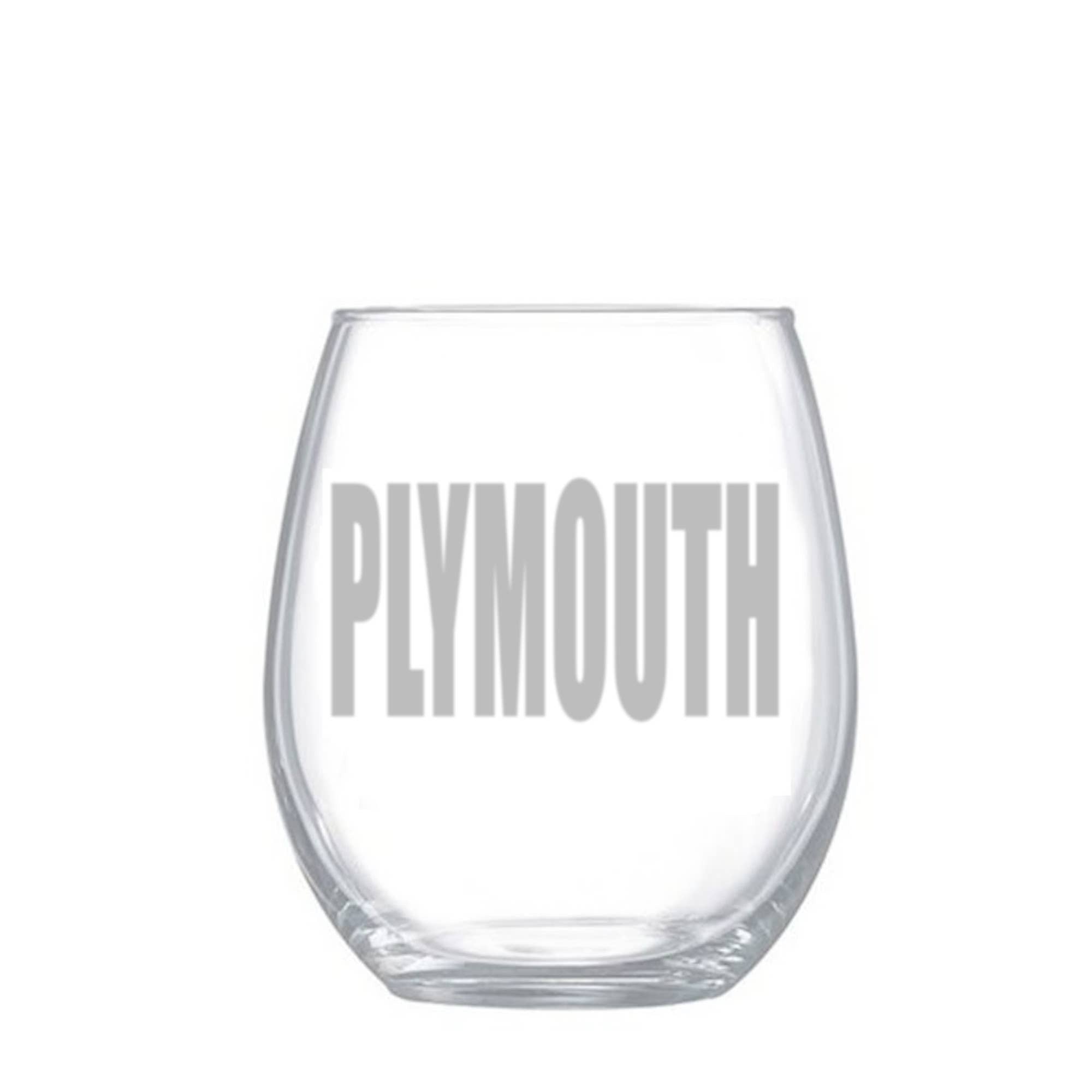 GLASSWARE - Custom Town Bold & Tall: Stemless Wine Glass