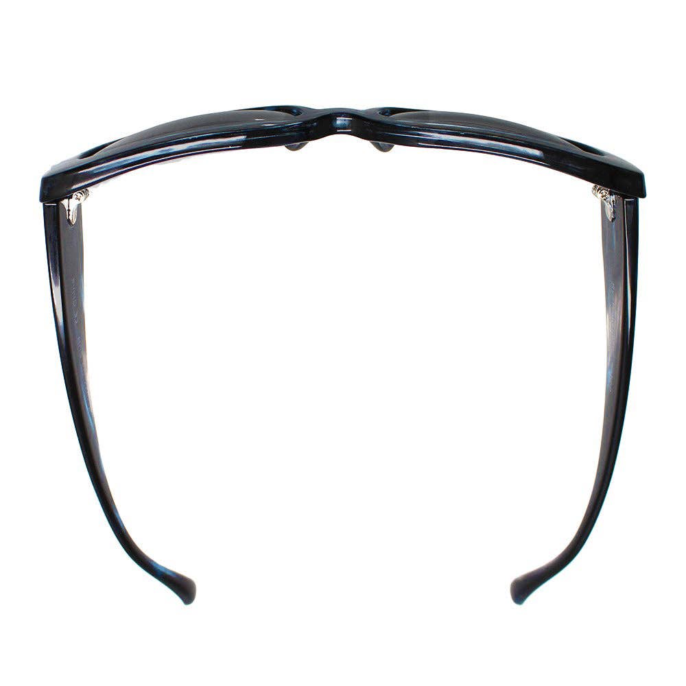 TESSA | Blue | Black Streaks | Polarized Sunglasses
