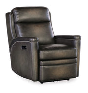 MS - Hamilton Power Recliner With Power Headrest - Dark Brown