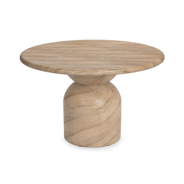 Portola - 47" Outdoor Round Dining Table - Beige