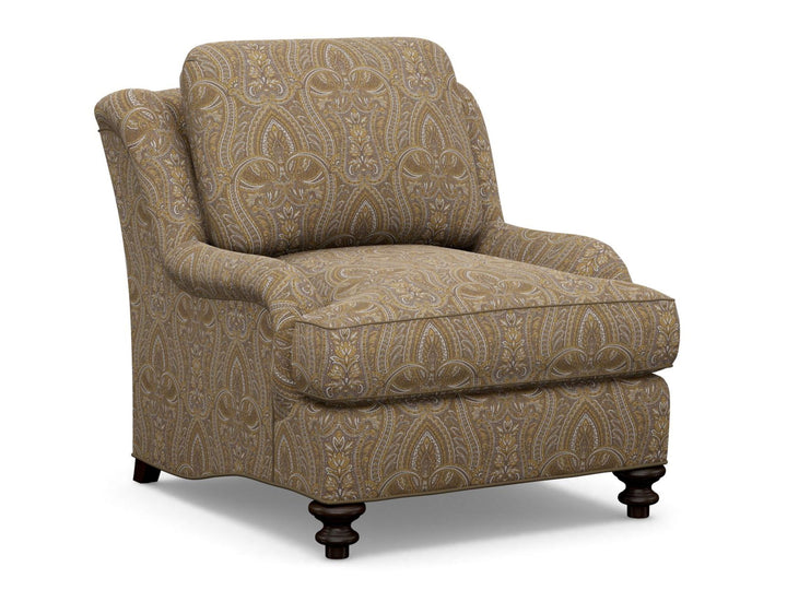 Lexington Upholstery - Elton Chair - Dark Brown