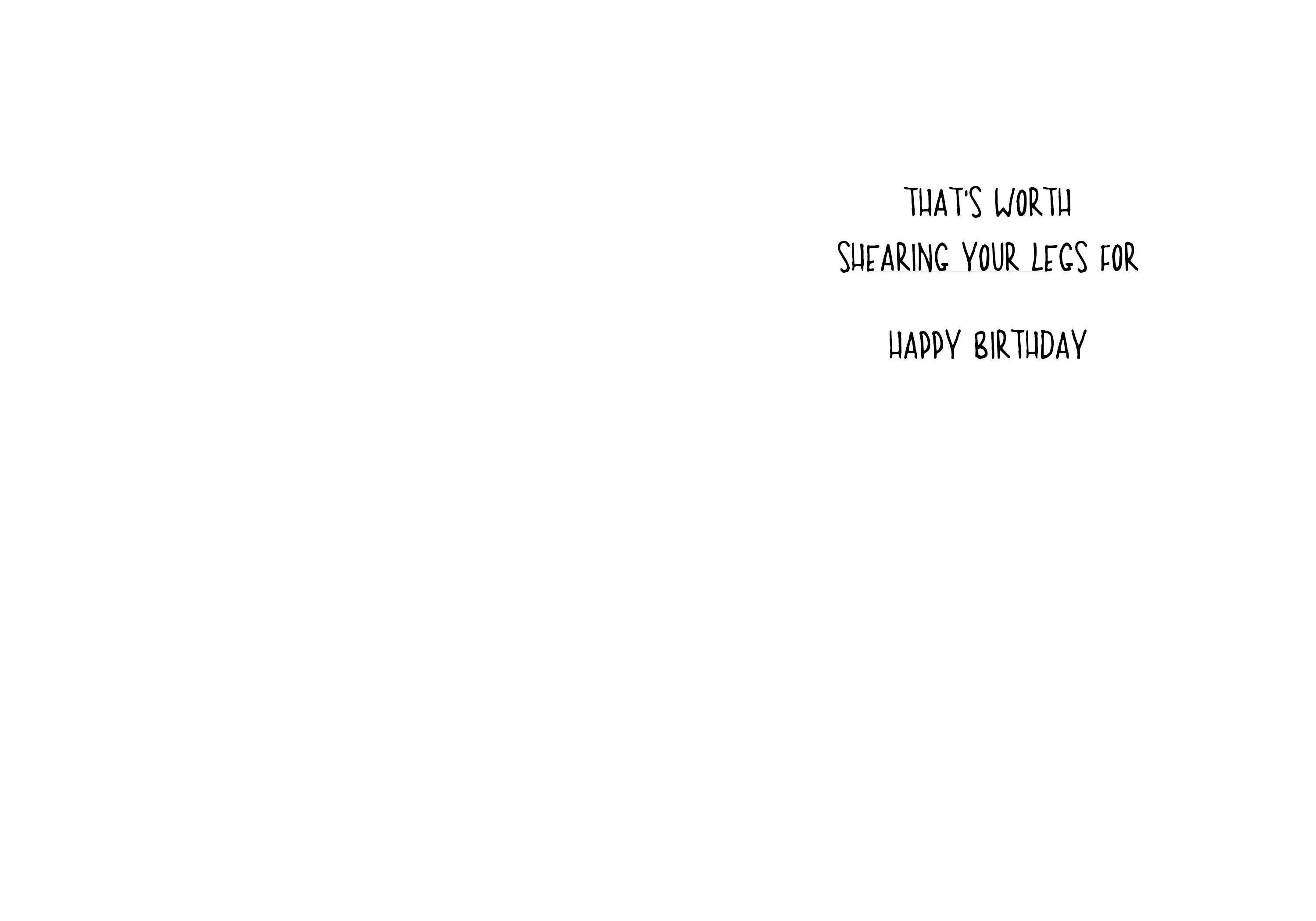 Sheered Sheep | Funny Card For Woman