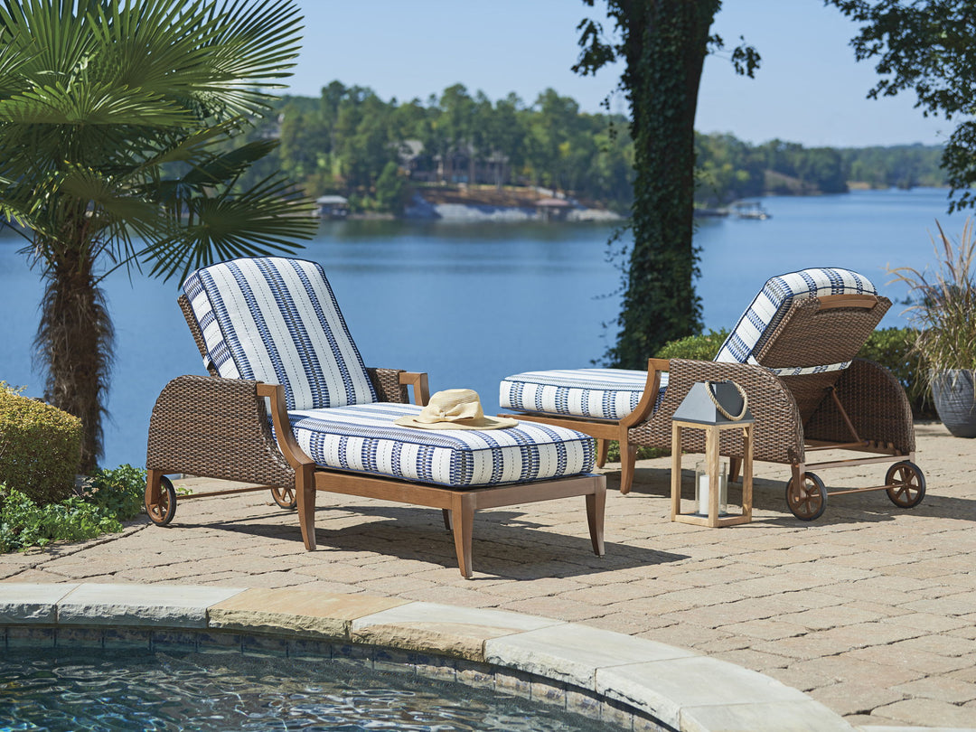 Harbor Isle - Chaise Lounge - Dark Brown