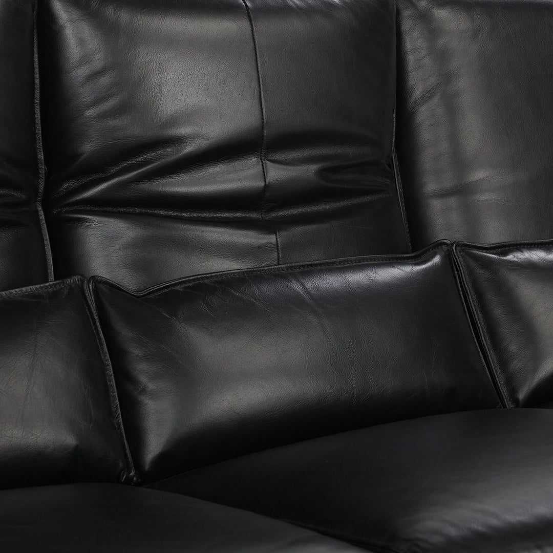 Amsterdam - Leather Power Recliner Sofa - Black