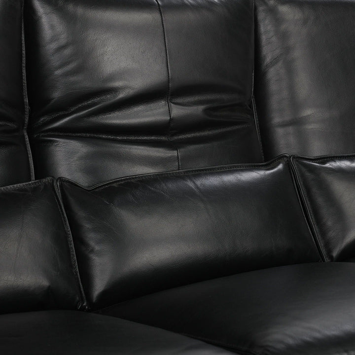 Amsterdam - Leather Power Recliner Sofa - Black