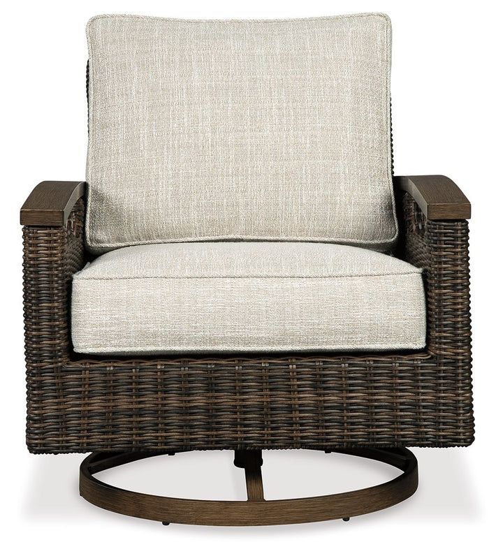 Paradise Trail - Medium Brown - Swivel Lounge Chair (Set of 2)