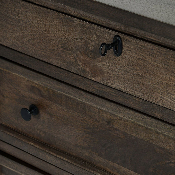 Adelaide - Wood 3 Drawer Nightstand - Cocoa Brown