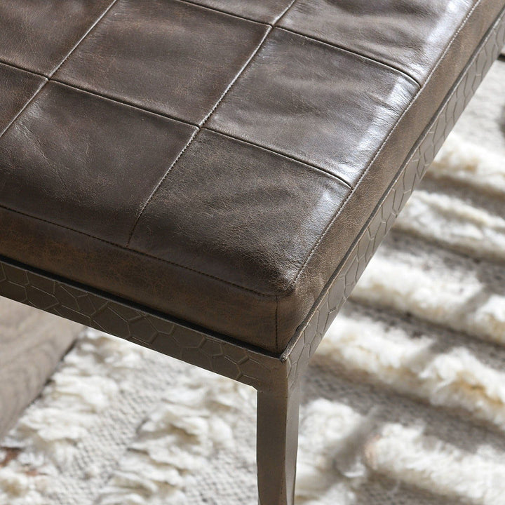 Malo - 28" Leather Bench