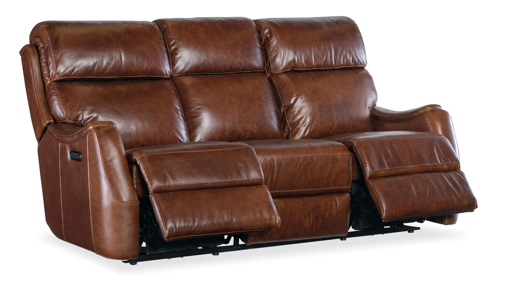 Harlan - Zero Gravity Power Sofa With Power Headrest - Dark Brown