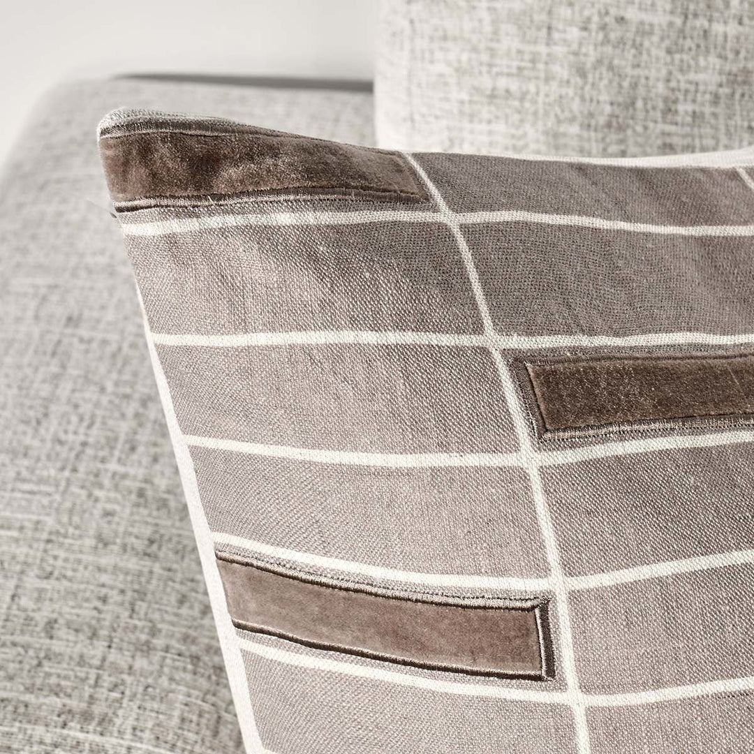 Modern Perspective - Breccia Pillow - Taupe