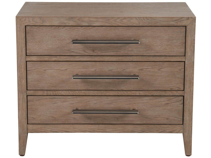 New Modern - Cove Drawer Nightstand - Dark Brown