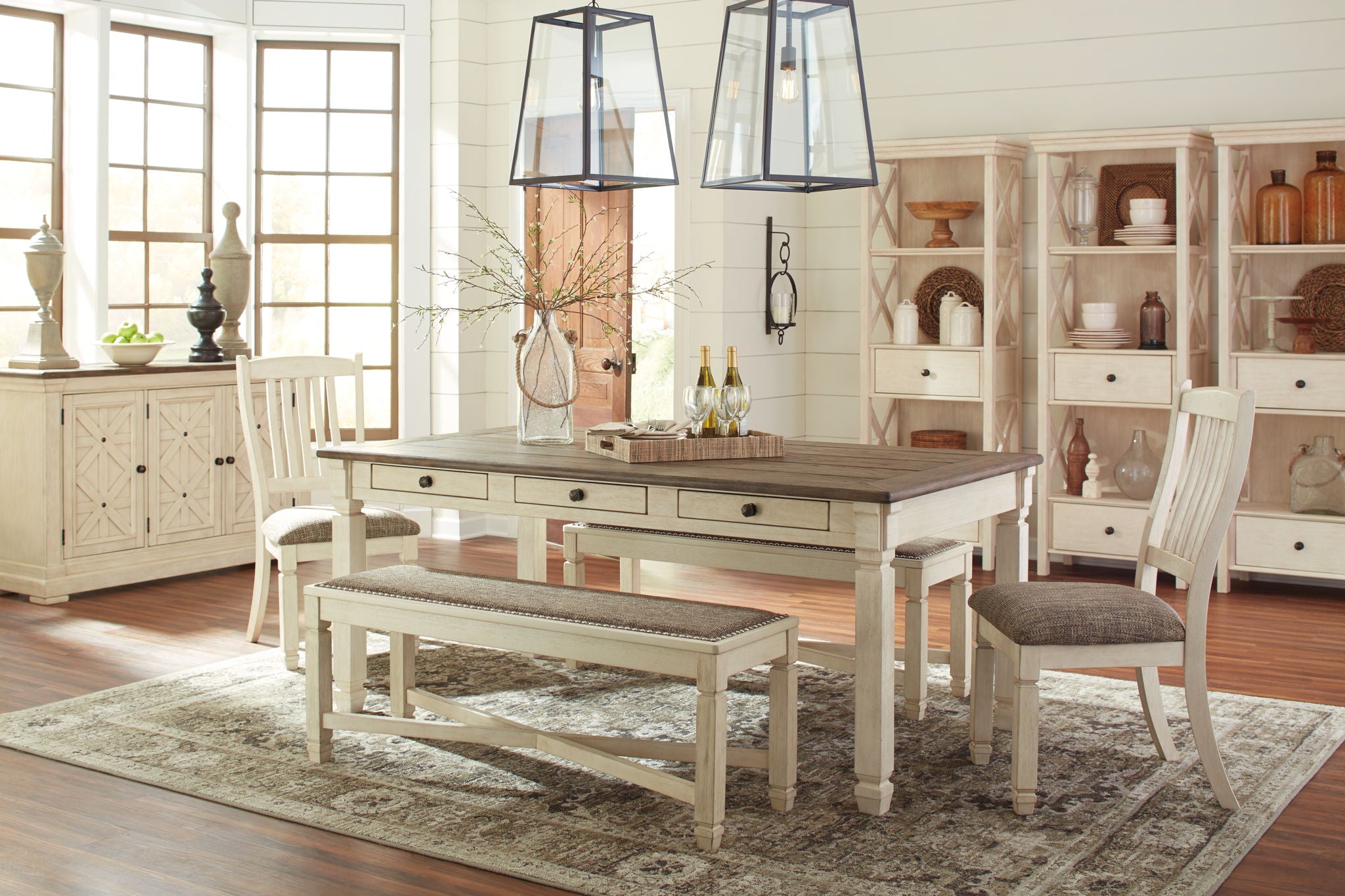 Bolanburg - Rectangular Dining Room Table - Beige