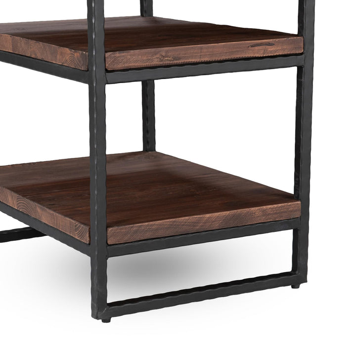 Morella - Iron Desk - Dark Brown