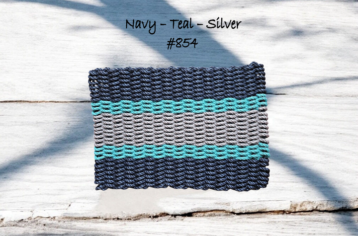 854 The "Original" Handcrafted Woven Maine Lobster Rope Door Mat: Small 18" x 30" #854