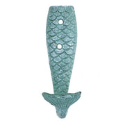 Aqua Mermaid Tail 5" Cast Iron Wall Hook