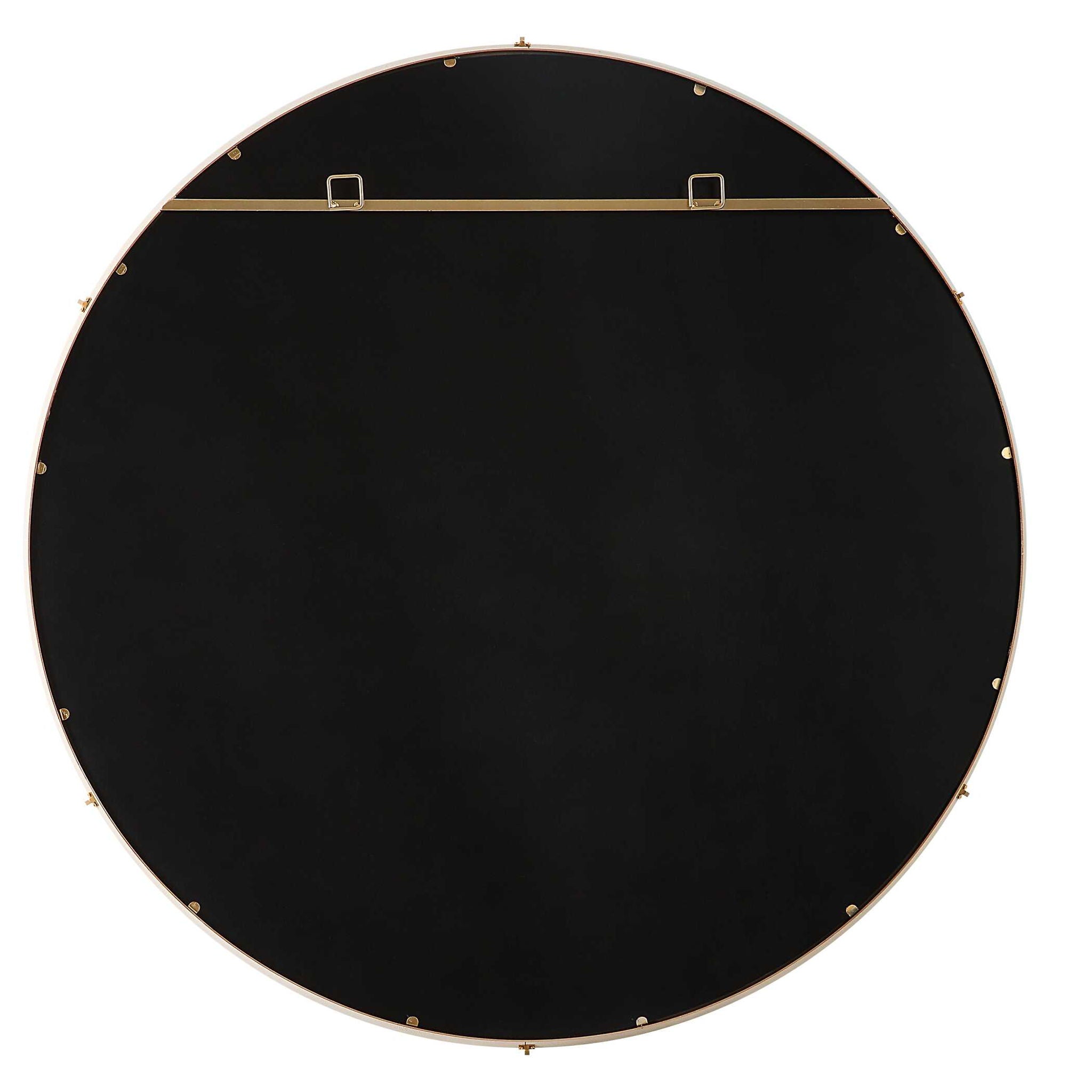 Ranchero - White Round Mirror