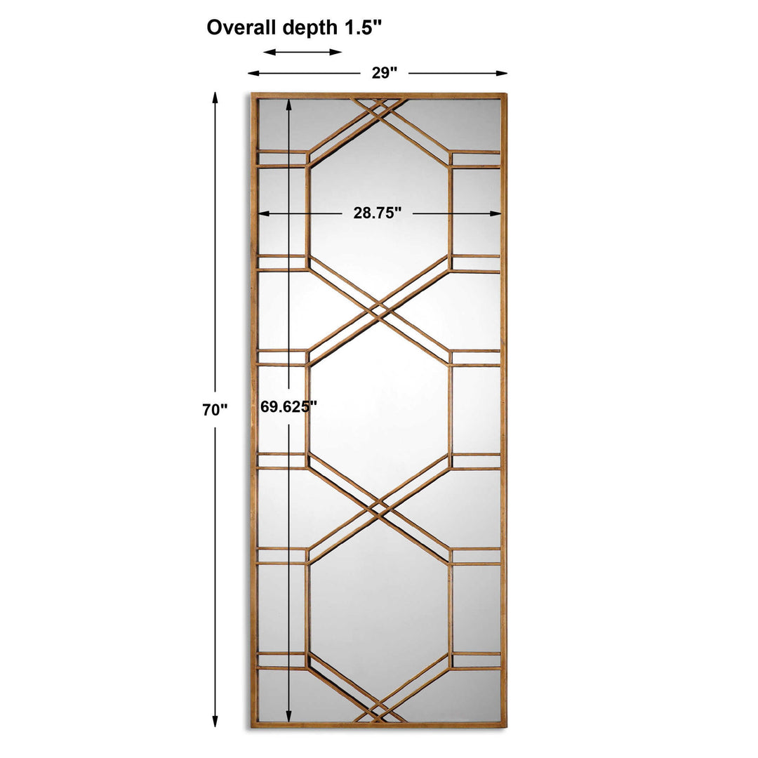 Kennis - Leaf Leaner Mirror - Gold