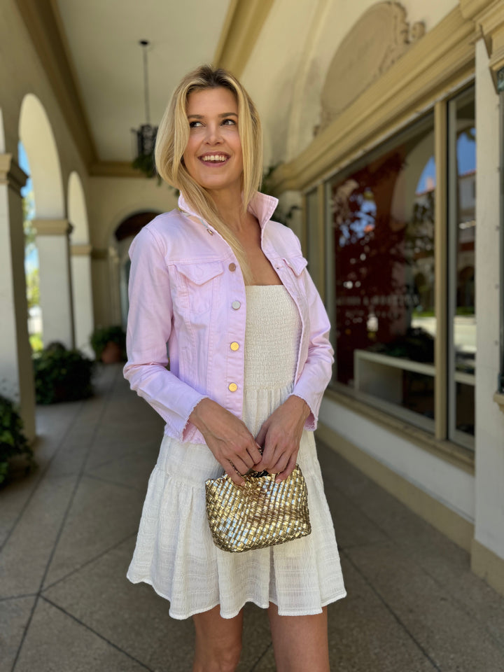 The Pink Denim Jacket / Pastel Pucci