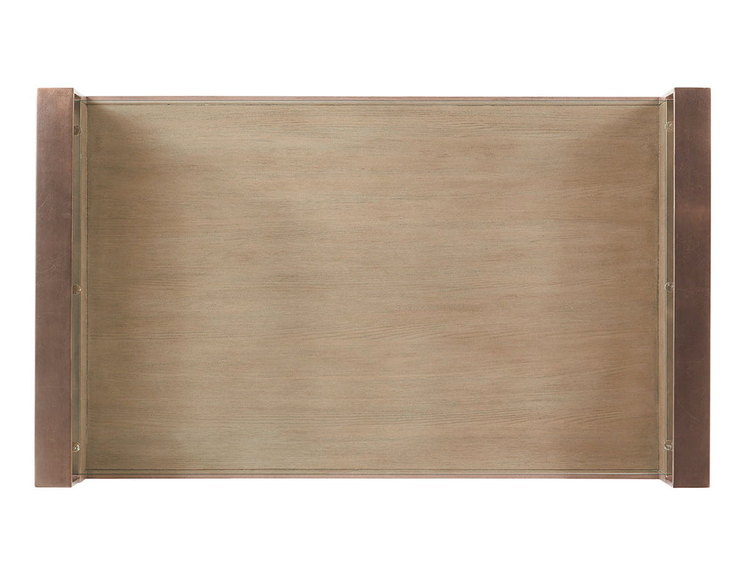 Shadow Play - Center Stage Rectangular Cocktail Table - Light Brown