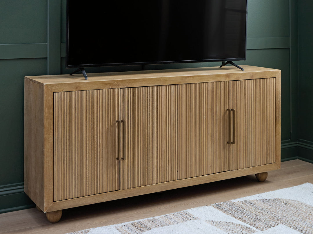 Niam - Light Antique Beige - Accent Cabinet