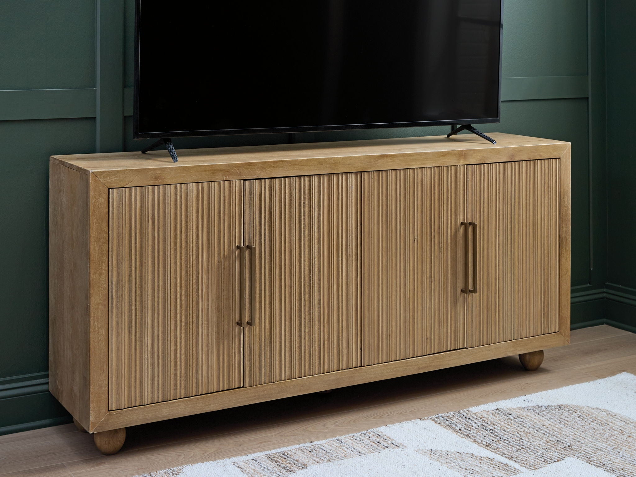Niam - Accent Cabinet - Light Antique Beige