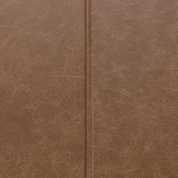 Madeleine - Leather Bench - Taupe