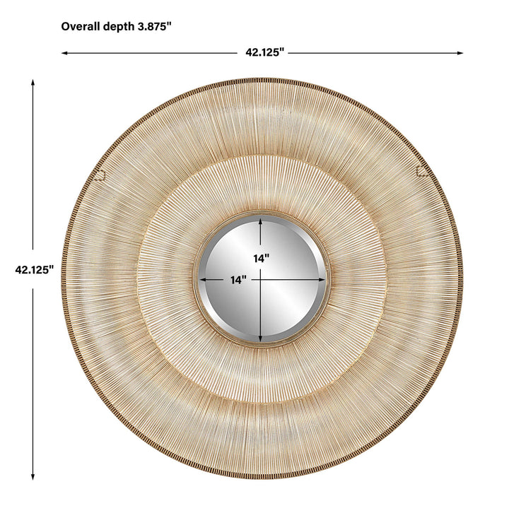 Bauble - Round Mirror - Gold