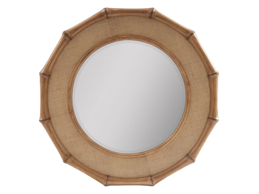 Key Biscayne - Cobia Round Mirror - Light Brown