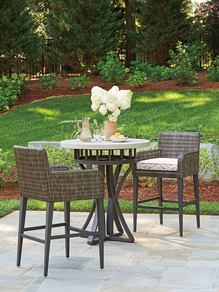 Cypress Point Ocean Terrace - Bar Stool - Dark Gray
