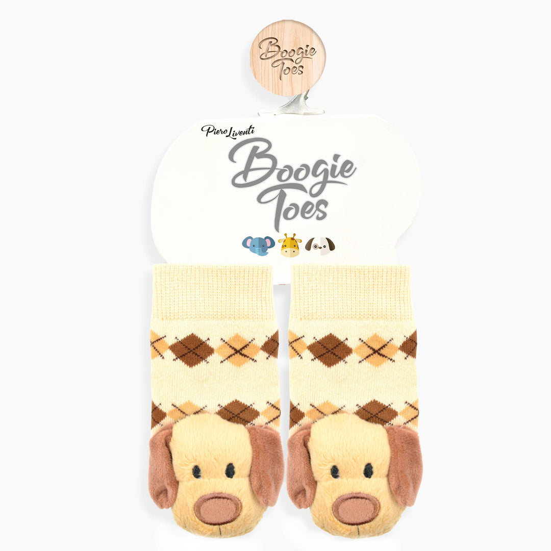 Brown Dog Boogie Toes Rattle Socks: 1 - 2 Y