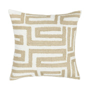 Villa Classics - Mateo 22" x 22" Pillow - Metallic Gold / Ivory