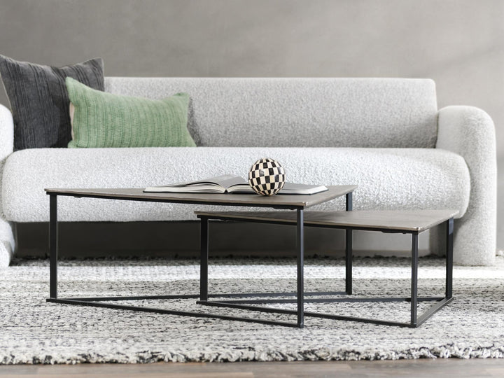 Burton - Nesting Coffee Tables (Set of 2) - Gray