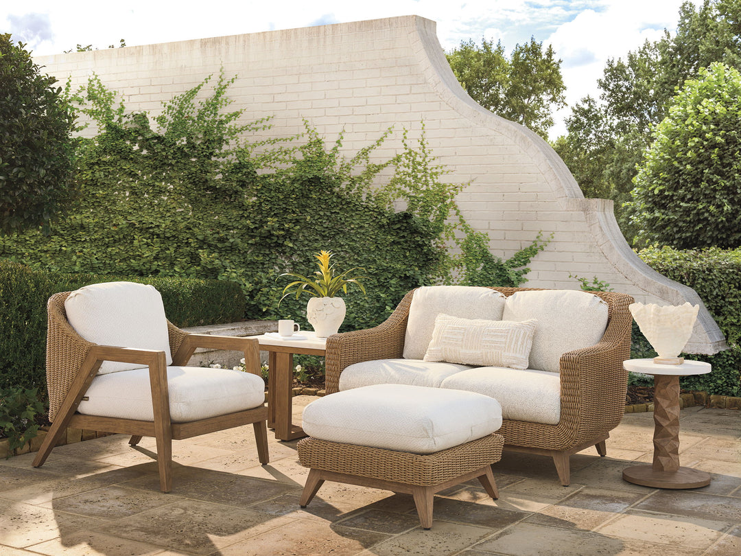 Isle Of Palms - Lounge Chair - Dark Brown / White