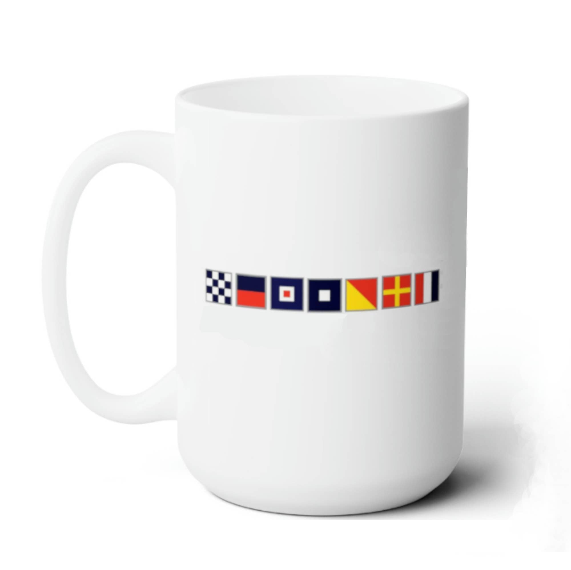 MUG - Custom Nautical Flags: Flags and Letters