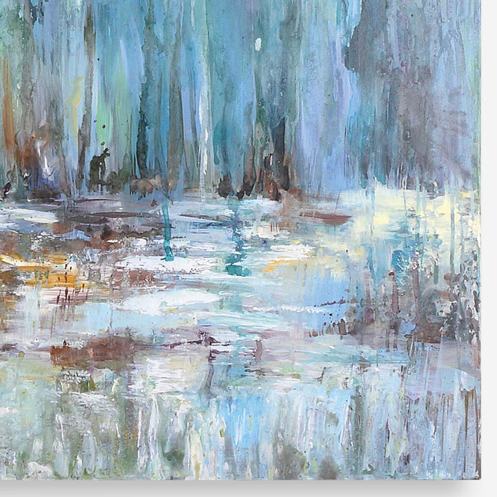 Blue Waterfall - Art - Blue