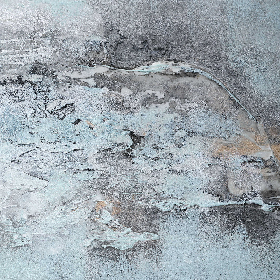 Ocean Swell - Painted Metal Art (Set of 3) - Blue