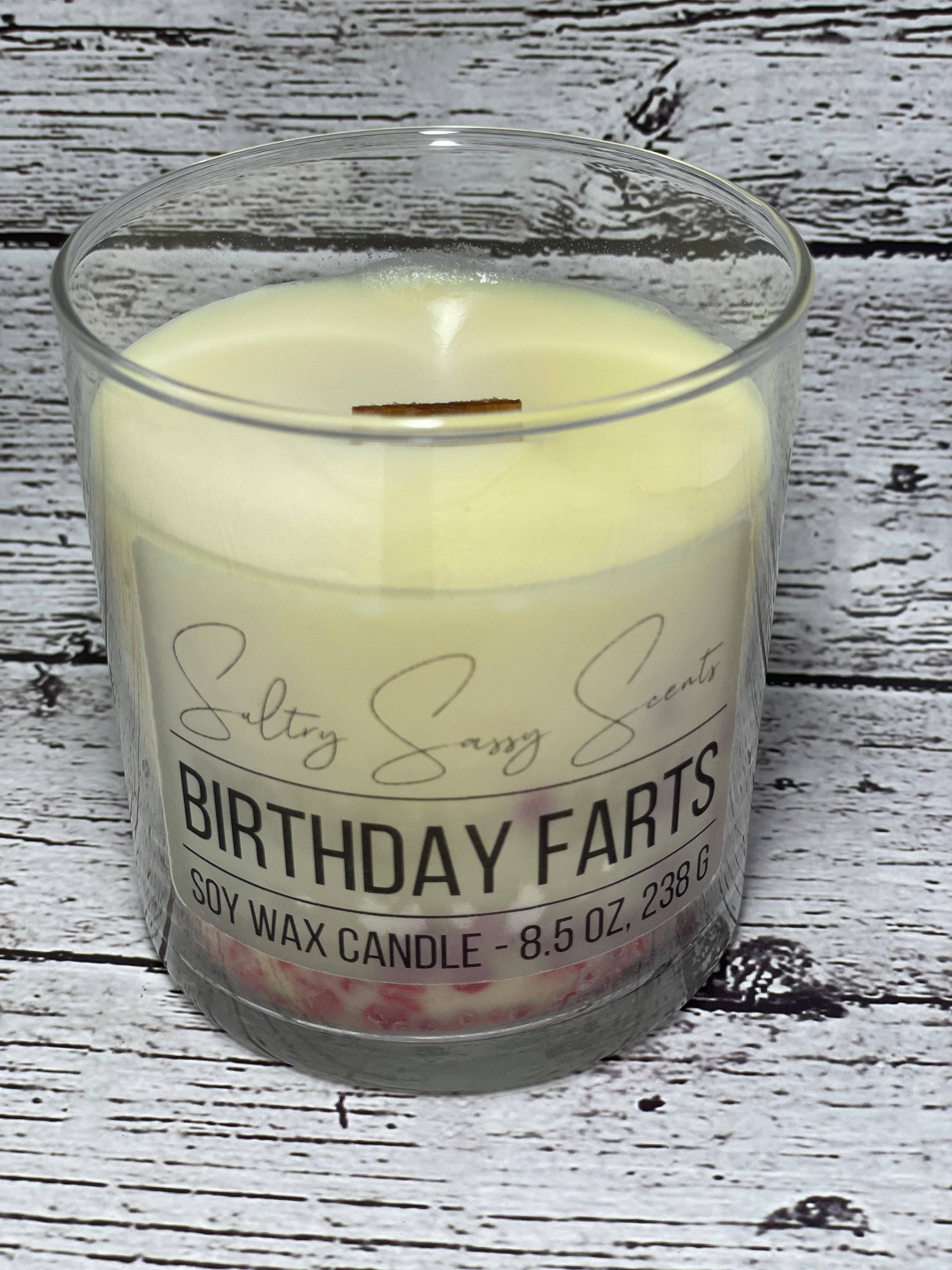 Birthday Farts - Soy Wax Candle: Blue