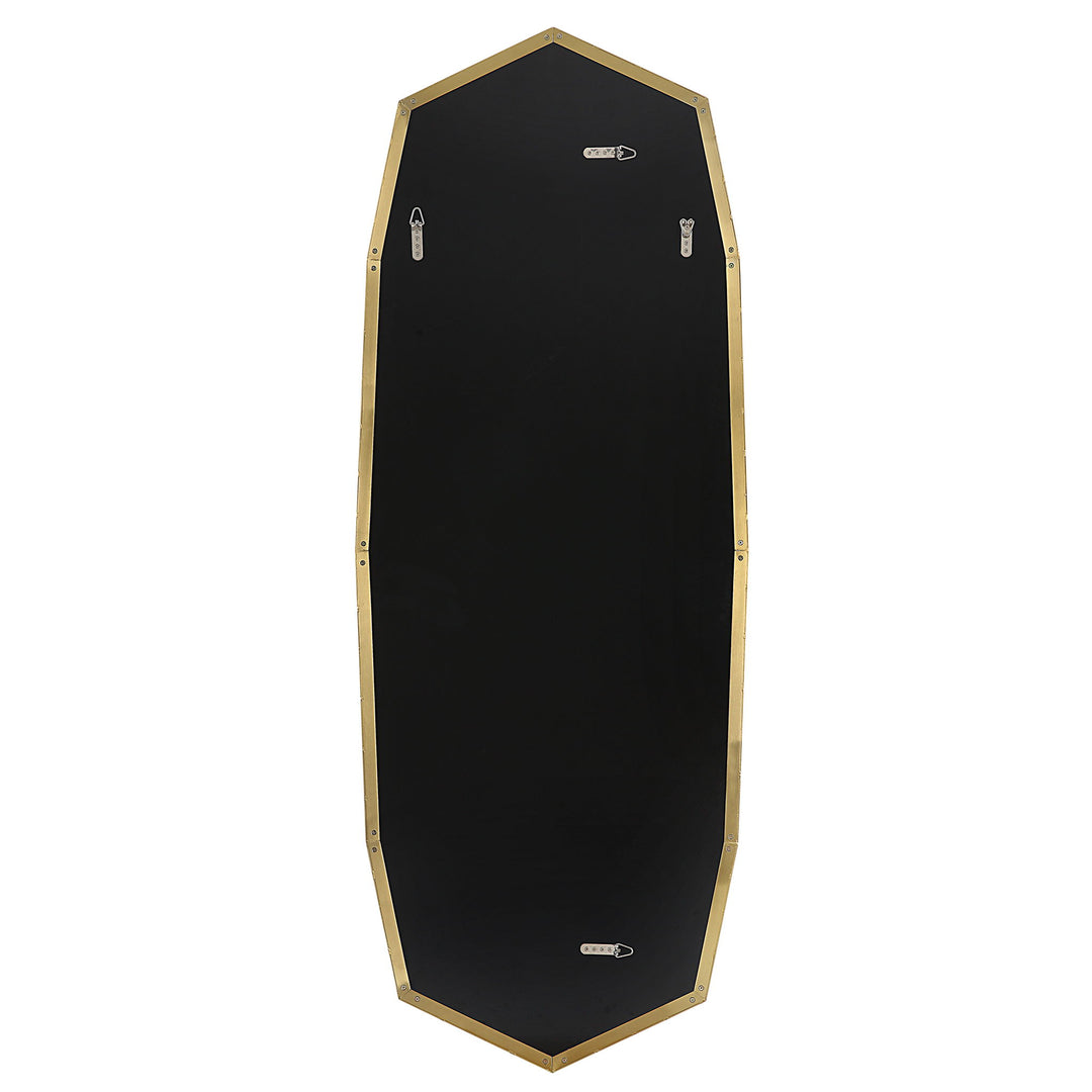 Vault - Oversized Angular Mirror - Gold