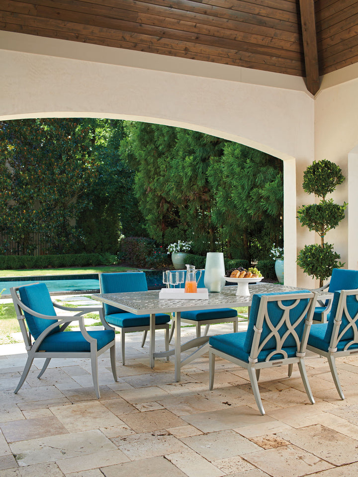 Silver Sands - Rectangular Dining Table - Pearl Silver