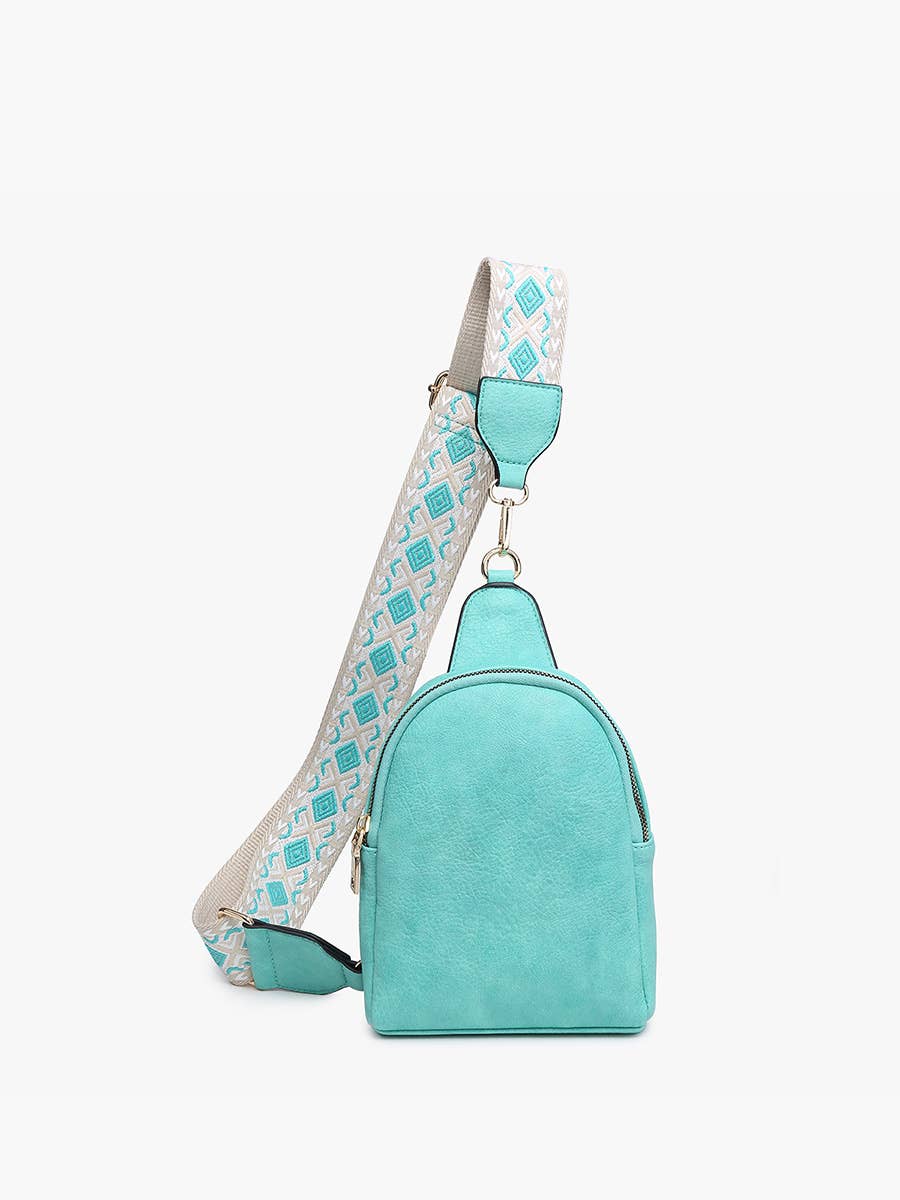 M2436 Ellen Sling Bag w/ Removable Guitar Strap: Brown