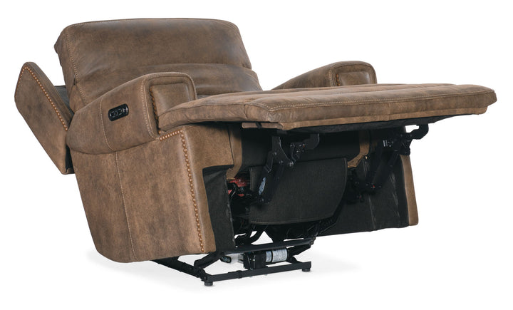 Wheeler - Power Recliner With Power Headrest - Dark Brown