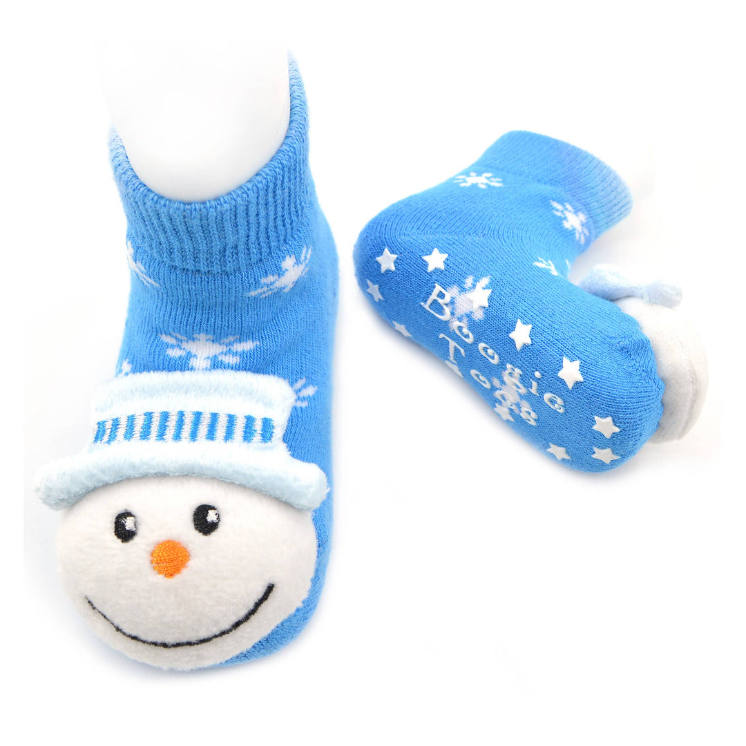 Snowman Christmas Boogie Toes Rattle Socks: 0 - 1 Y